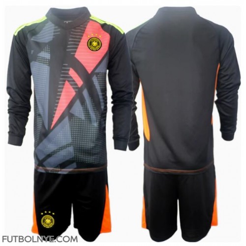 Camiseta Alemania Portero Primera Equipación para niños Eurocopa 2024 manga larga (+ pantalones cortos)